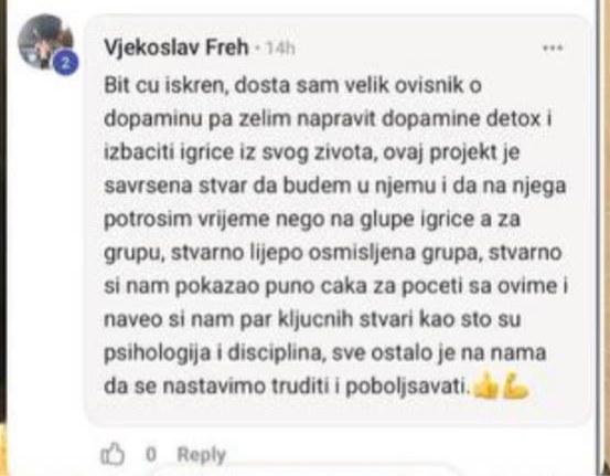 Komentar Vjekoslava Freha u grupi